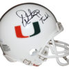 Warren Sapp Autographed/Signed Miami Hurricanes Mini Helmet The U JSA 25007