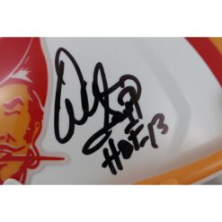 Warren Sapp Autographed/Signed Tampa Bay Buccaneers TB Mini Helmet Beckett 50198