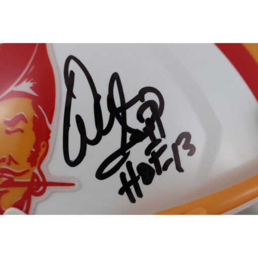 Warren Sapp Autographed/Signed Tampa Bay Buccaneers TB Mini Helmet Beckett 50198