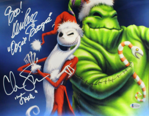 Chris Sarandon & Page Signed Nightmare Before Christmas 11x14 Photo BAS 25883