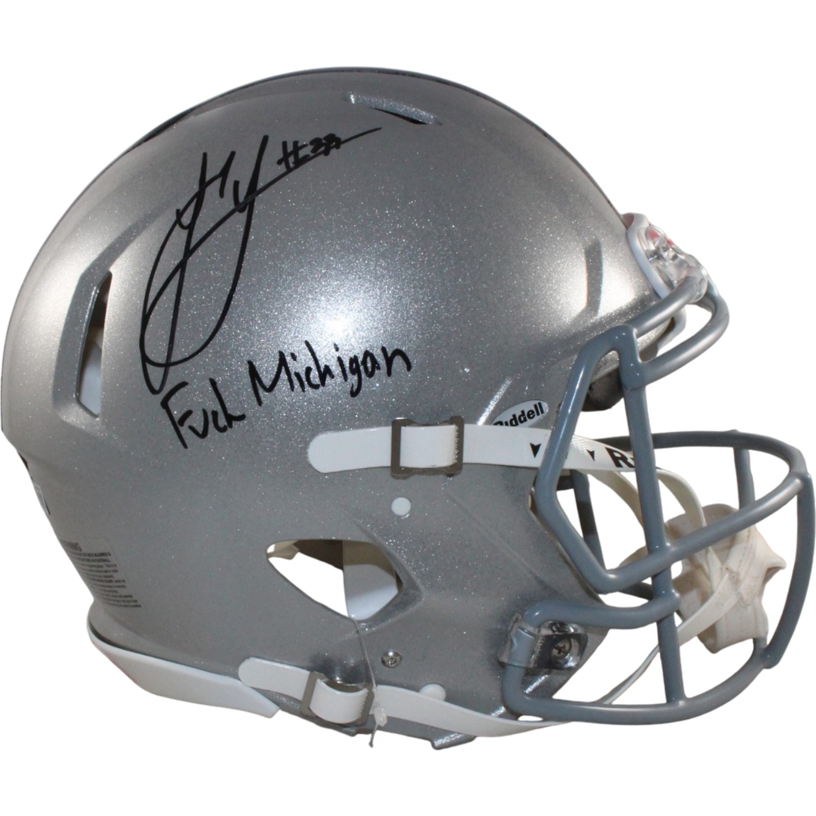 Jack Sawyer Autographed Ohio State Buckeyes Pro Helmet F Michigan Beckett 56956