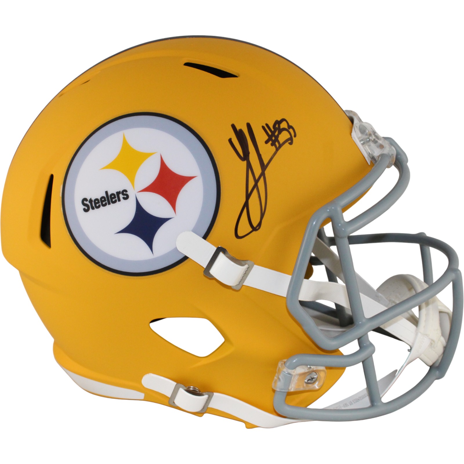 Jack Sawyer Autographed Pittsburgh Steelers F/S 25 Alt Helmet Beckett WIT 54031