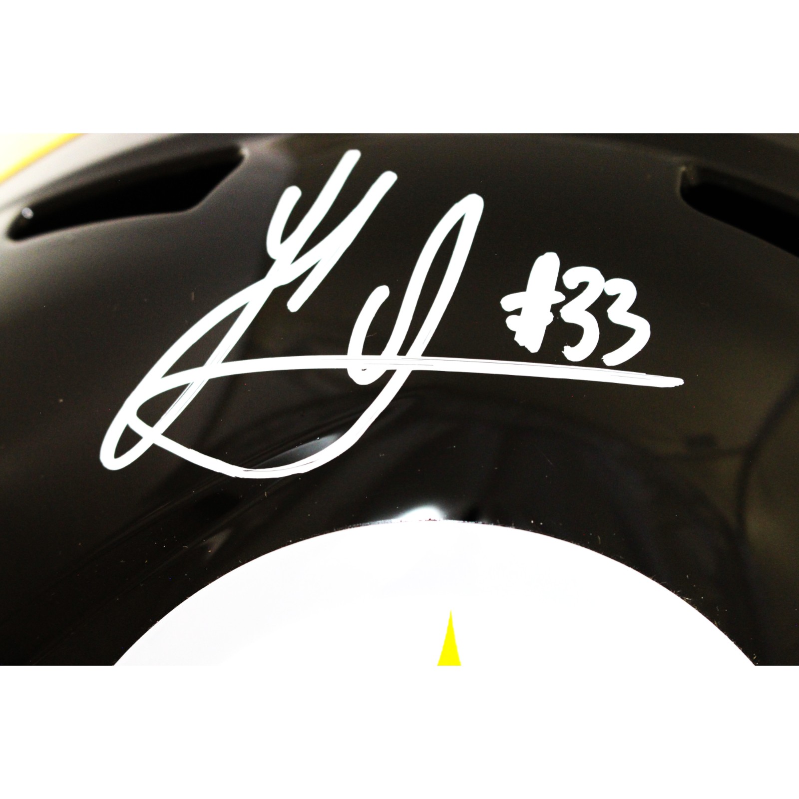 Jack Sawyer Autographed Pittsburgh Steelers F/S Helmet Beckett Witness 51625 2 Jack Sawyer Autographed Pittsburgh Steelers F/S Helmet Beckett Witness 51625