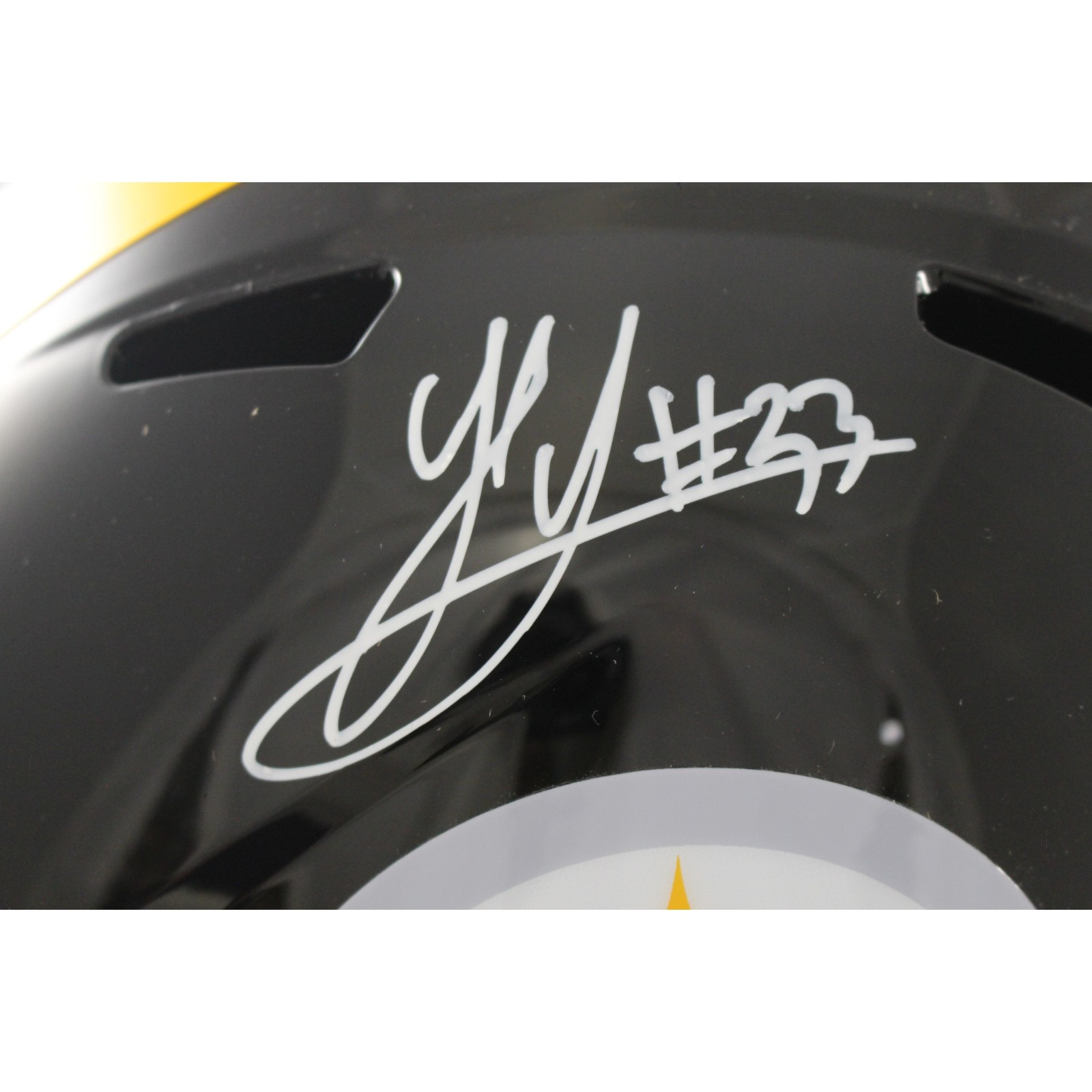 Jack Sawyer Autographed Pittsburgh Steelers F/S Helmet Beckett Witness 56950 2 Jack Sawyer Autographed Pittsburgh Steelers F/S Helmet Beckett Witness 56950