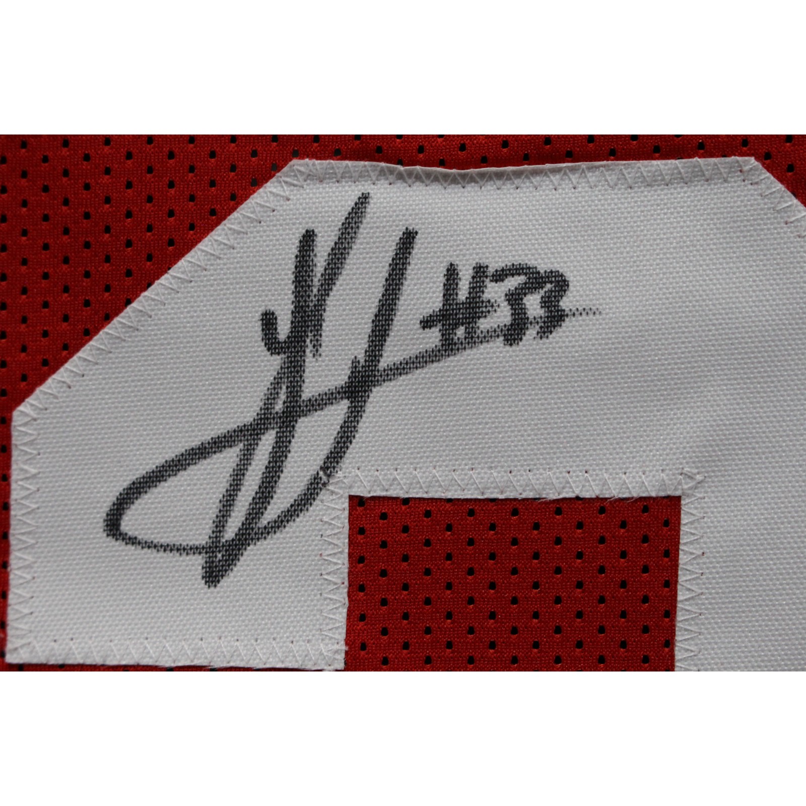 Jack Sawyer Signed College Style XL Red Jersey 24 National Champs Beckett 54011