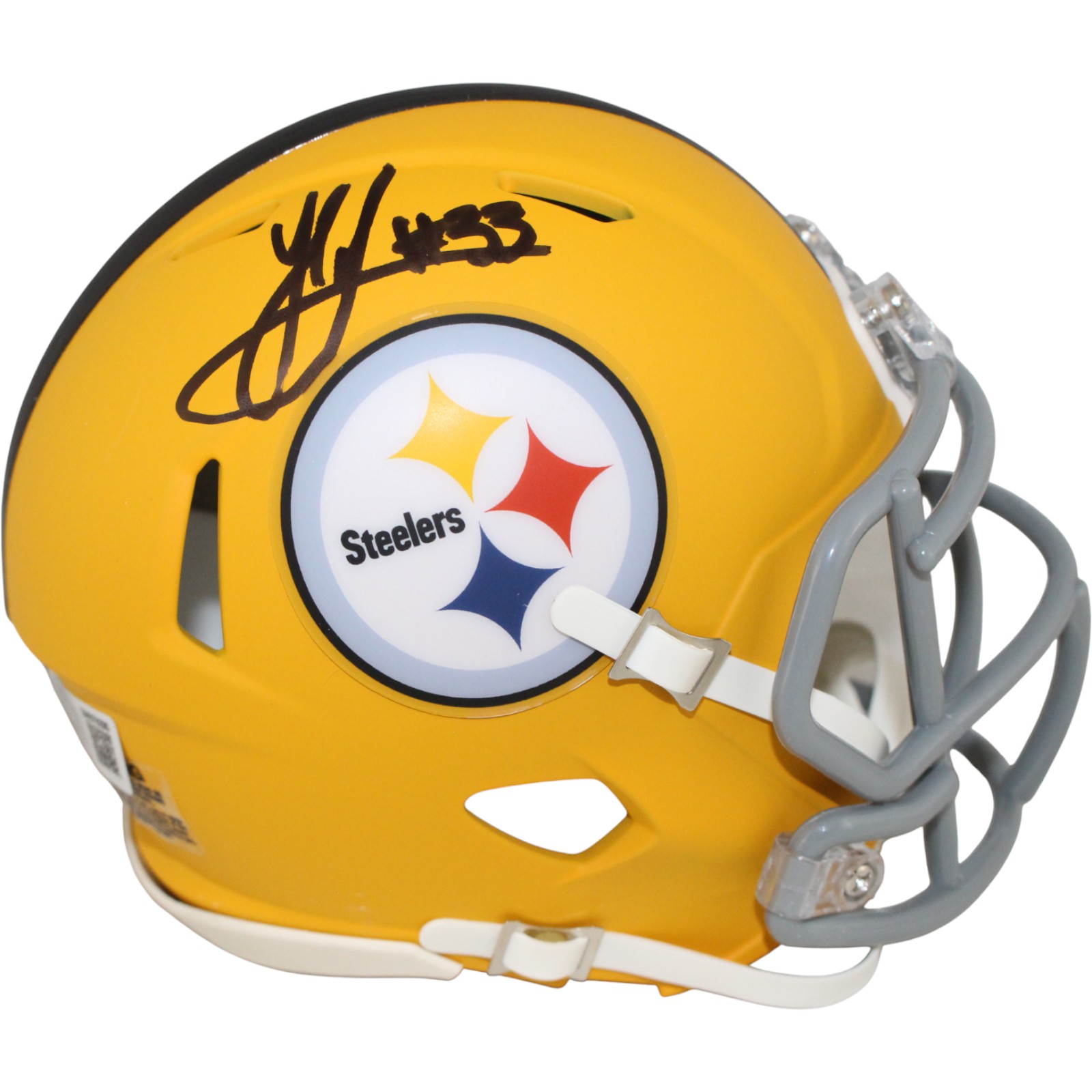 Jack Sawyer Autographed Pittsburgh Steelers Mini Helmet 25 ALT Beckett WIT 53155
