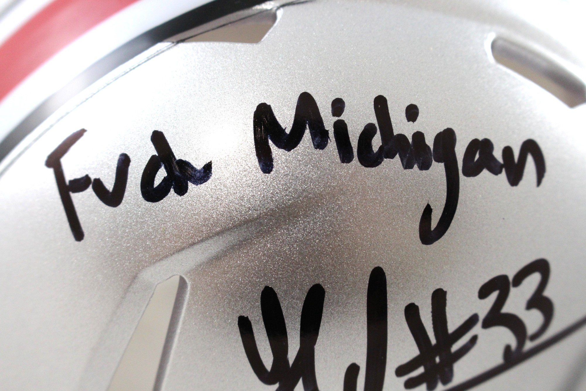 Jack Sawyer Signed Ohio State Buckeyes F*ck Michigan Mini Helmet Beckett 51643 3 Jack Sawyer Signed Ohio State Buckeyes F*ck Michigan Mini Helmet Beckett 51643