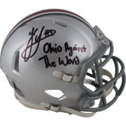 Jack Sawyer Signed Ohio State Buckeyes Mini Helmet OSU vs World Beckett 54030