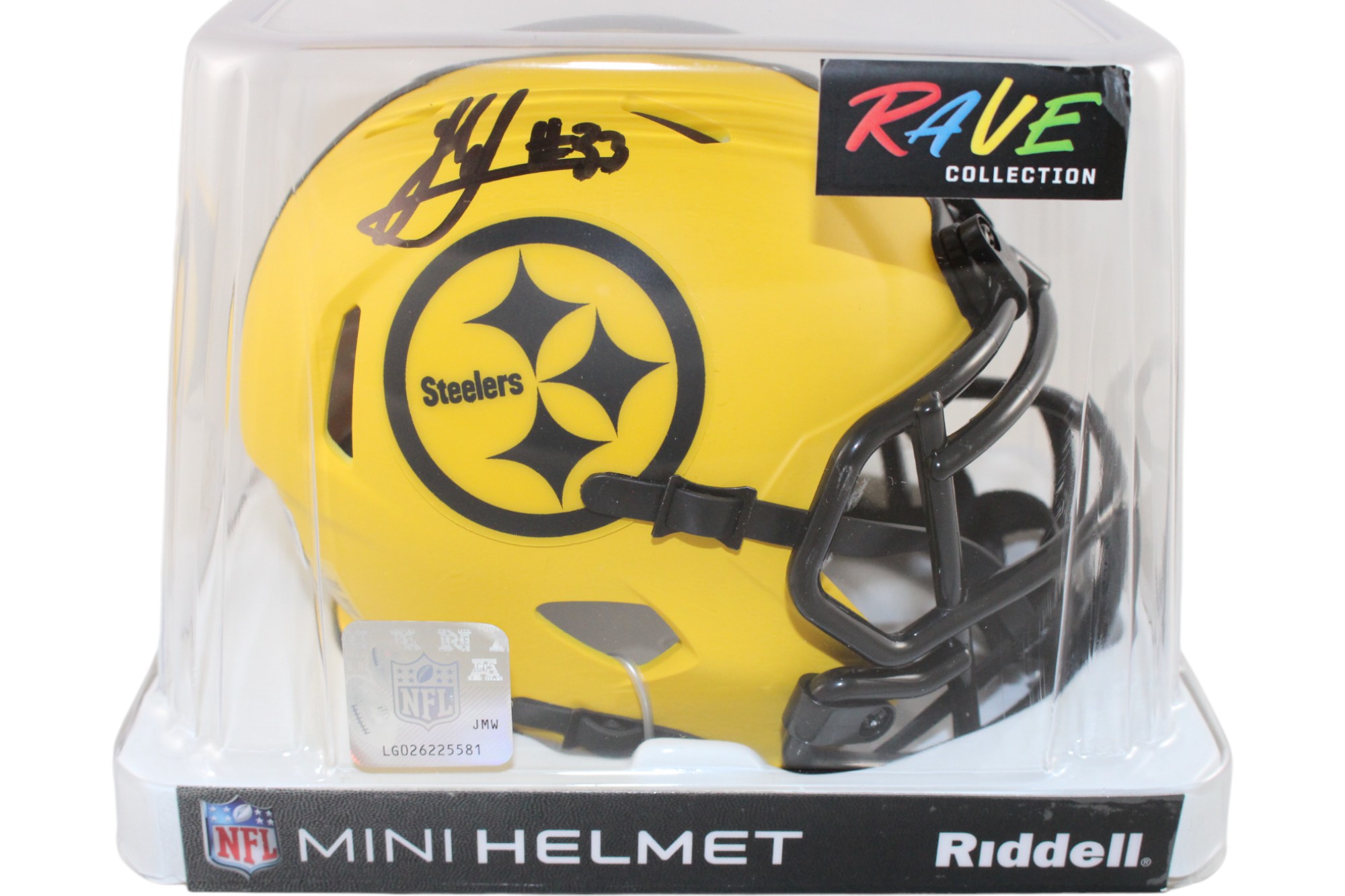 Jack Sawyer Autographed Pittsburgh Steelers Rave Mini Helmet Beckett 51636 5 Jack Sawyer Autographed Pittsburgh Steelers Rave Mini Helmet Beckett 51636