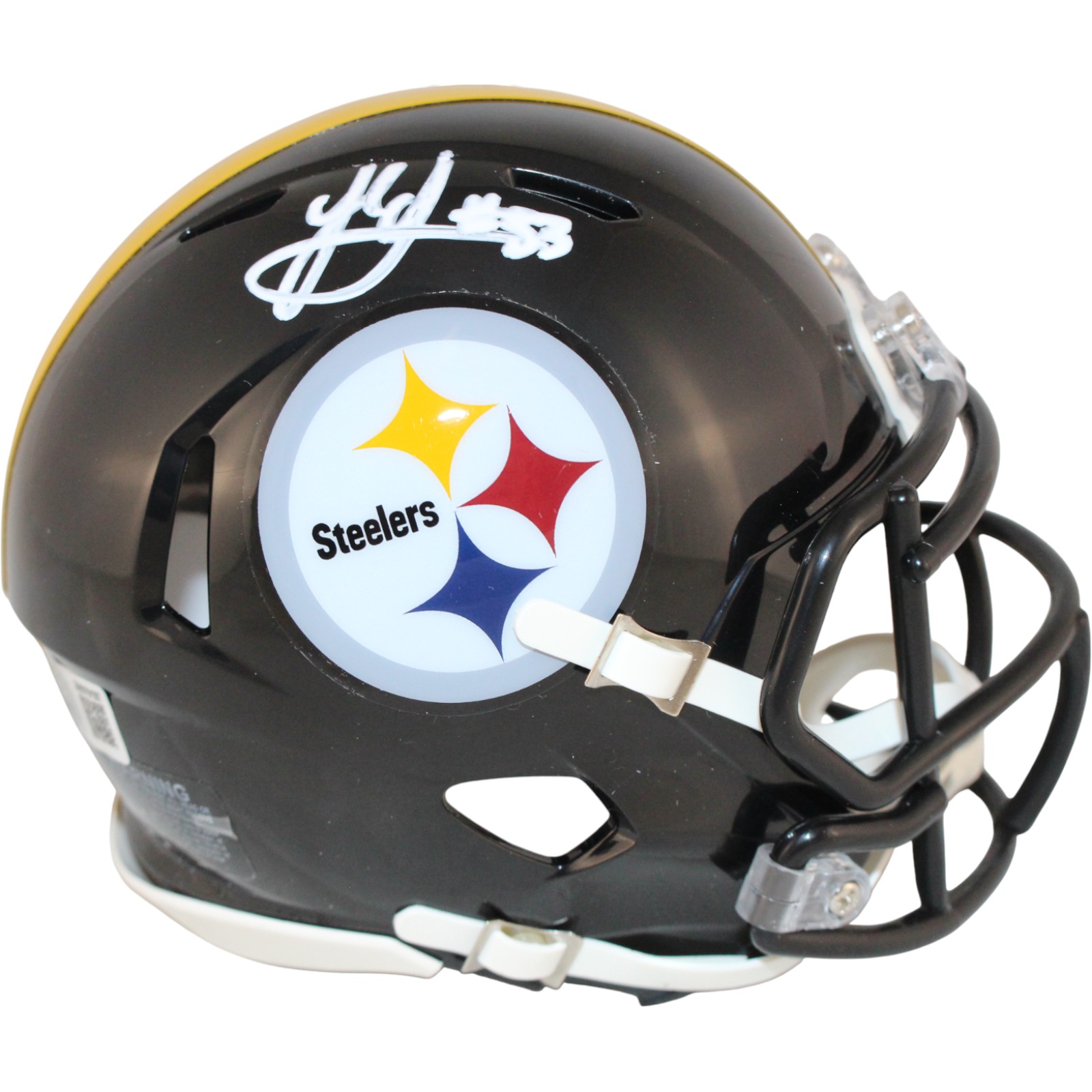 Jack Sawyer Autographed Pittsburgh Steelers Mini Helmet Beckett Witness 51654
