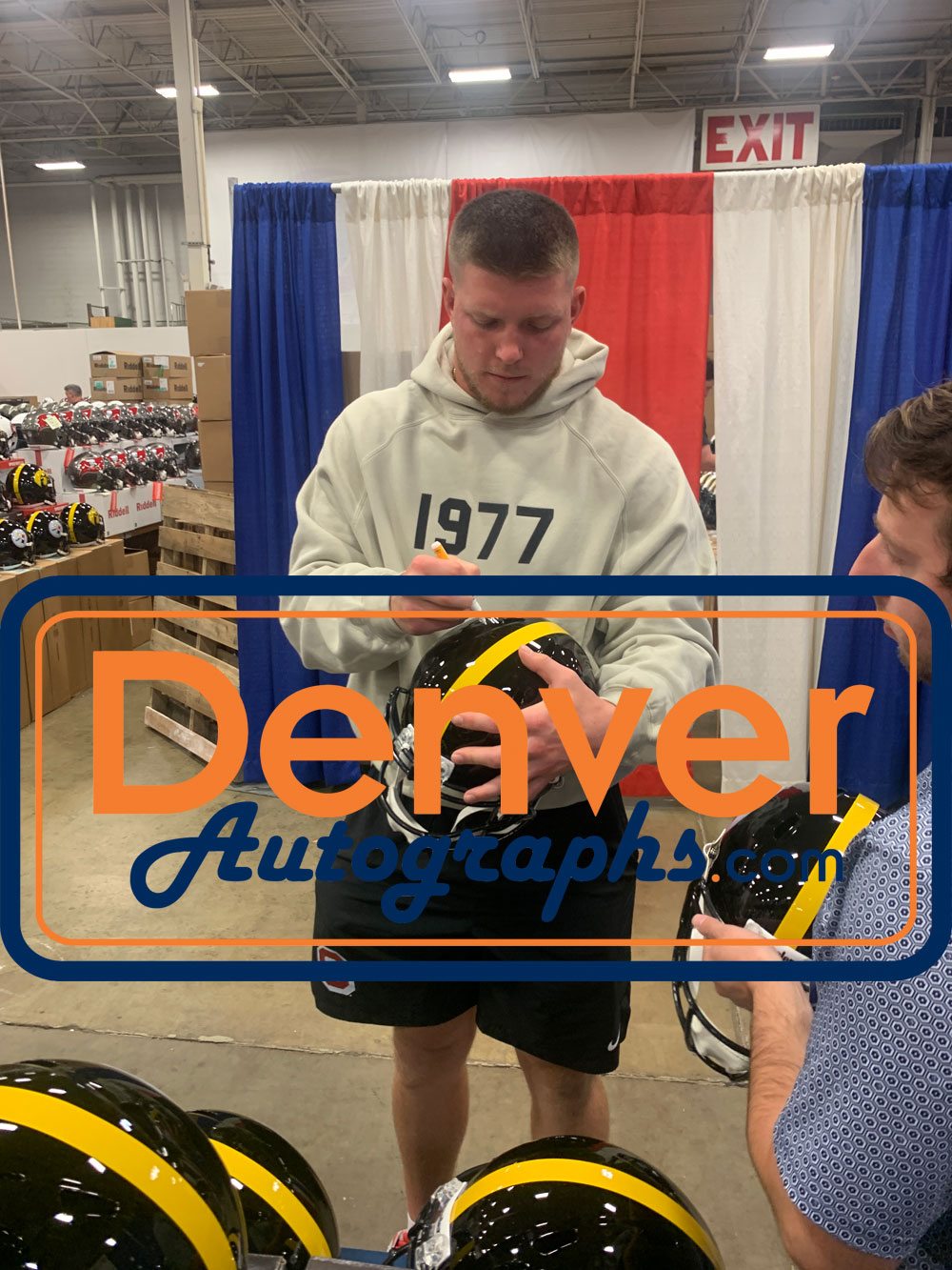 Jack Sawyer Autographed Pittsburgh Steelers F/S Helmet Beckett Witness 51625 6 Jack Sawyer Autographed Pittsburgh Steelers F/S Helmet Beckett Witness 51625