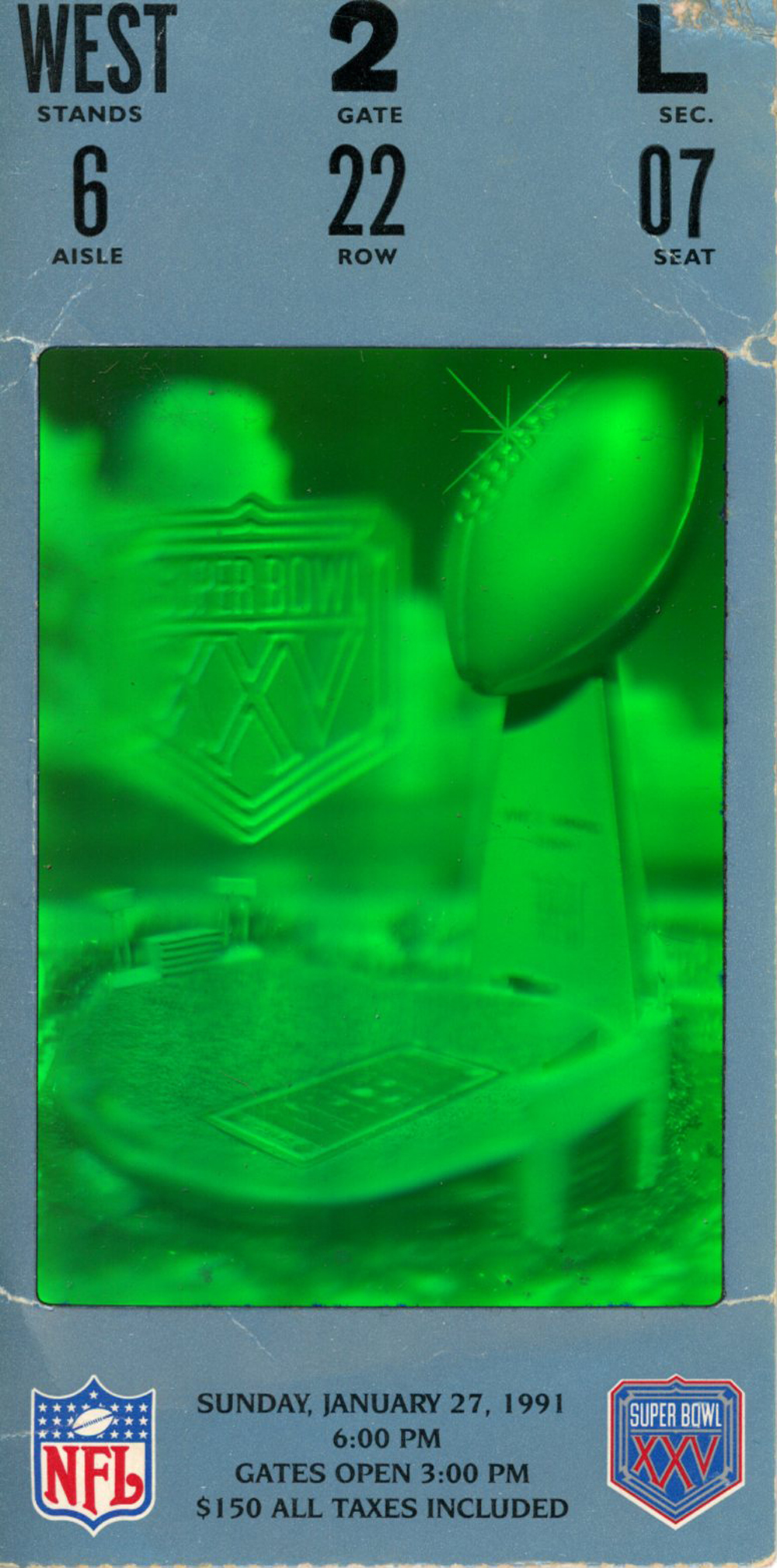 super bowl 3 ticket stub