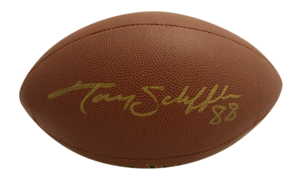 Tony Scheffler Autographed Denver Broncos Super Grip Football Beckett