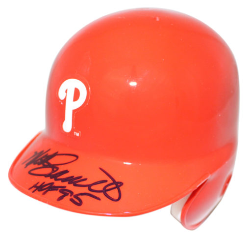 Mike Schmidt Autographed Philadelphia Phillies Mini Batting Helmet JSA 24792