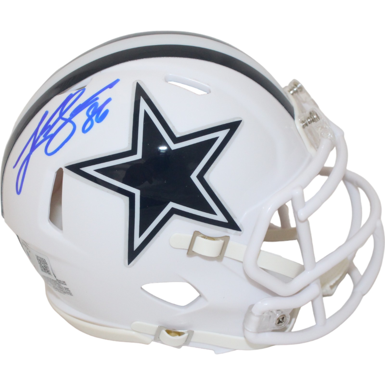Luke Schoonmaker Signed Dallas Cowboys 22 Alt Mini Helmet Beckett 