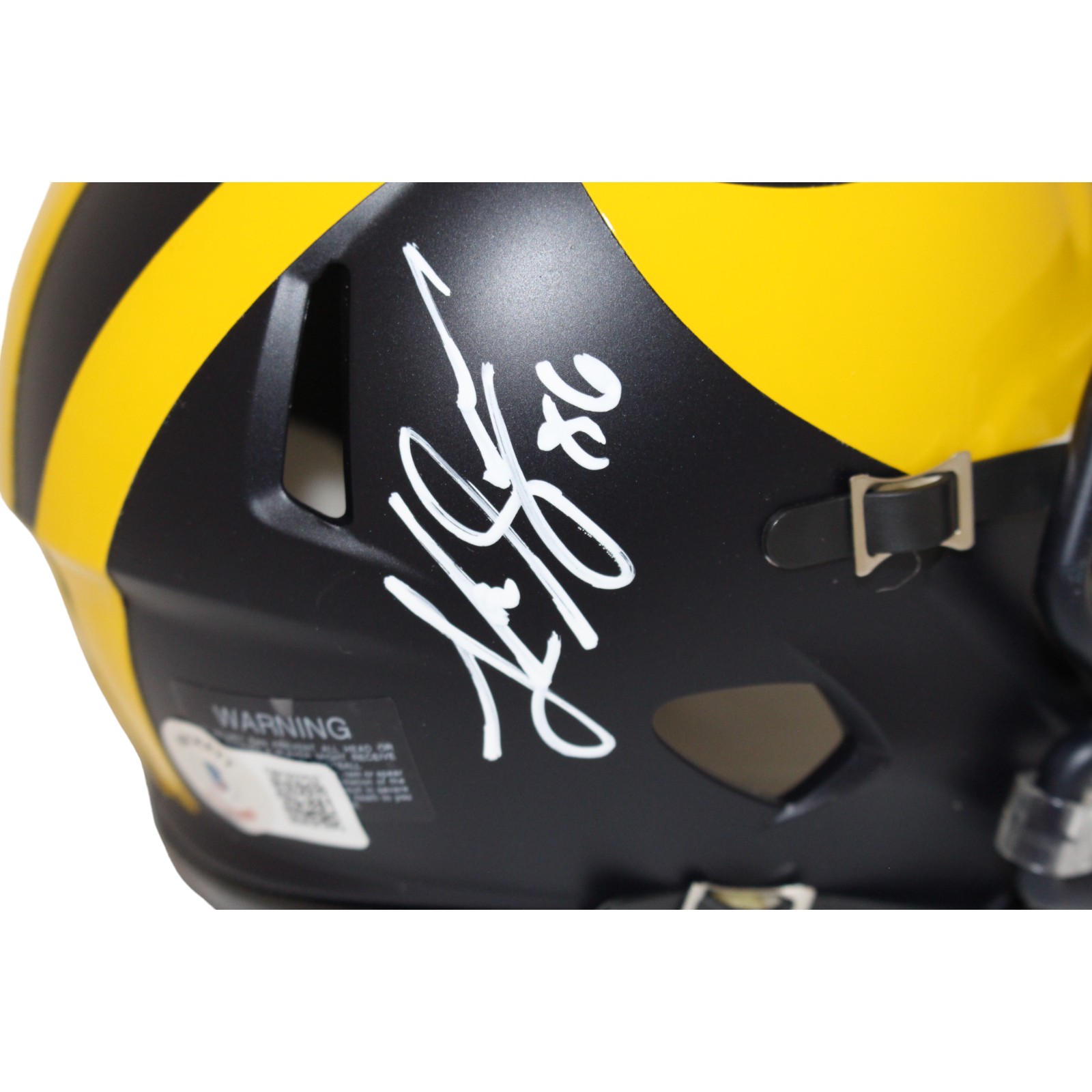 Luke Schoonmaker Signed Michigan Wolverines Mini Helmet Beckett
