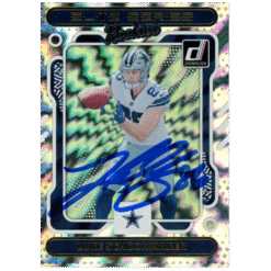 Luke Schoonmaker Autographed 2023 Donruss Elite #18 Trading Card Beckett 59413