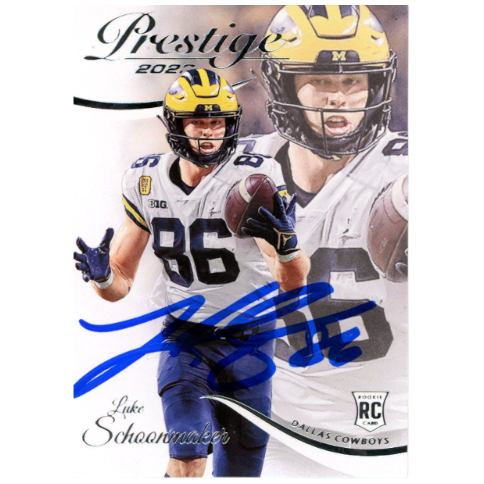 Luke Schoonmaker Autographed 2023 Prestige SP #397 Trading Card Beckett 59407