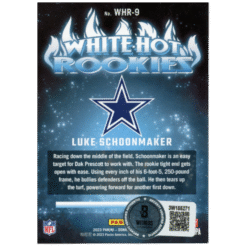 Luke Schoonmaker Autographed 2023 Donruss #WHR-9 Trading Card Beckett 59409