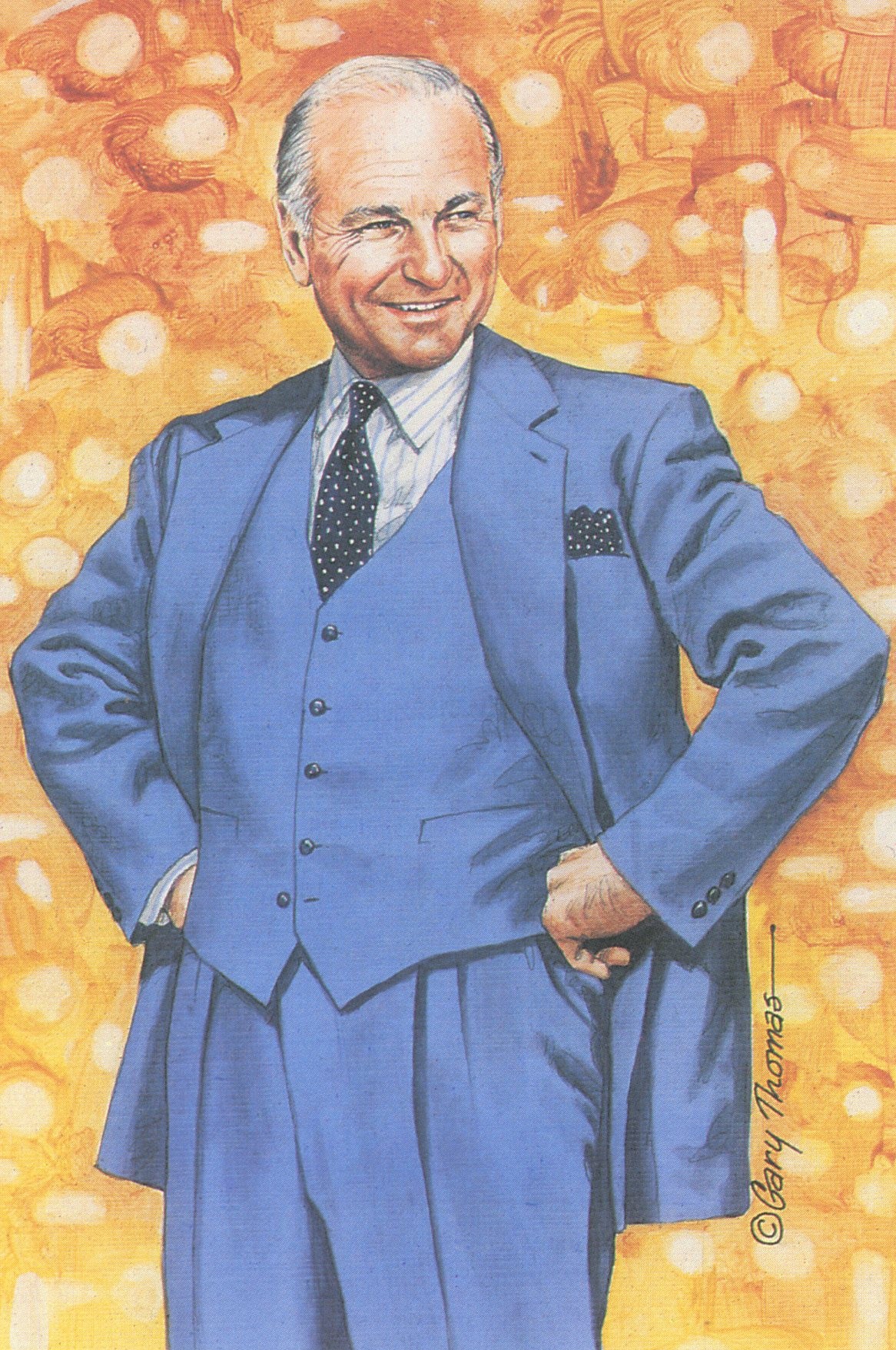 Texas "Tex" Schramm Dallas Cowboys Goal Line Art Card Series 3 #85 LE/5000 58153
