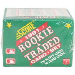 1991 Score Baseball Rookies and Traded Factory Sealed Set 110 Cards 56573