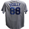Vin Scully Autographed Los Angeles Dodgers Majestic Grey XL Jersey PSA 26016