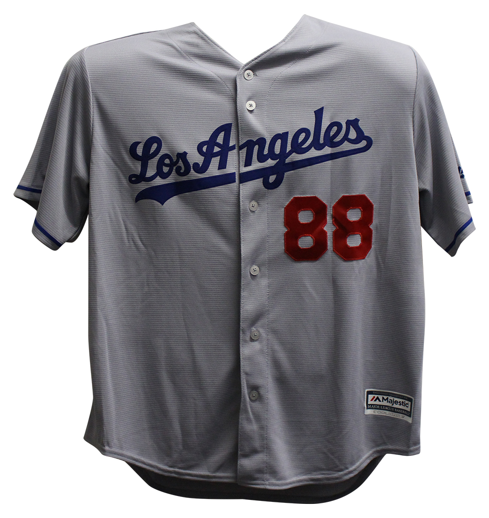 Vin Scully Autographed Los Angeles Dodgers Majestic Grey XL Jersey PSA  26016 – Denver Autographs
