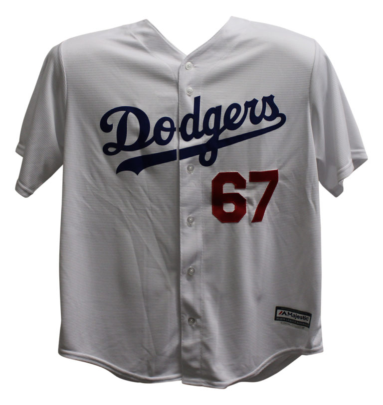Vin Scully Autographed Los Angeles Dodgers Majestic White XL Jersey BAS