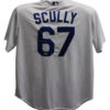 Vin Scully Autographed Los Angeles Dodgers Majestic White XL Jersey PSA 25799
