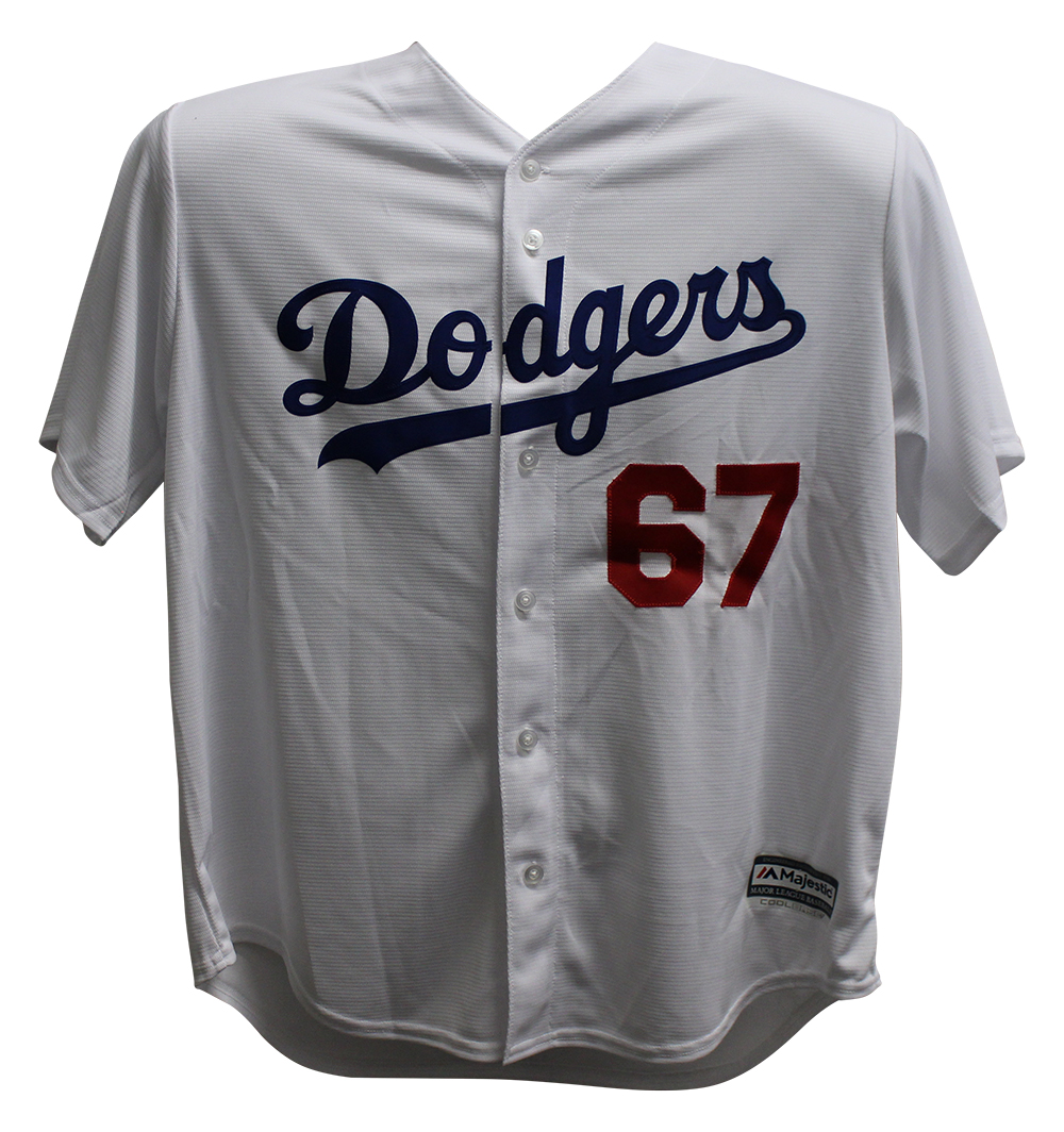 Vin Scully Autographed Los Angeles Dodgers Majestic White XL Jersey PSA  25799 – Denver Autographs