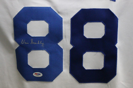 Vin Scully Autographed Los Angeles Dodgers Majestic White XL Jersey PSA 25800