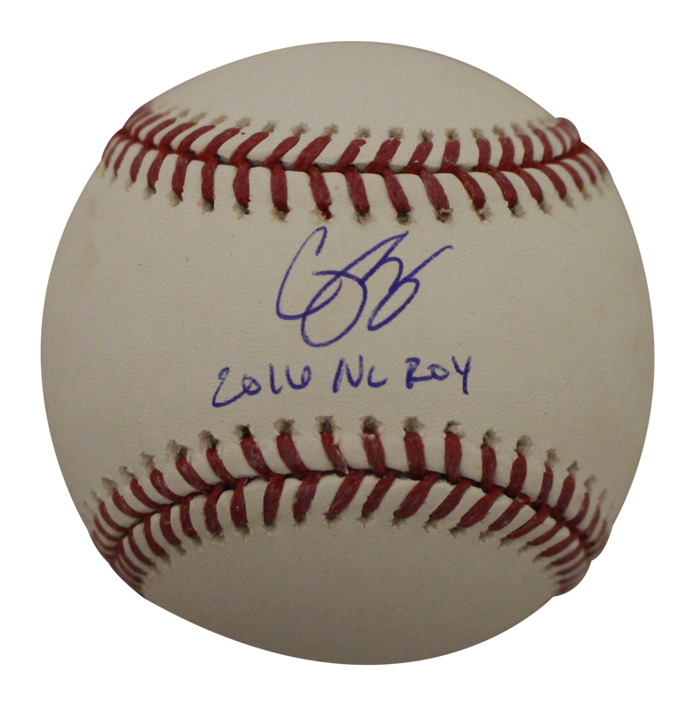 Corey Seager Autographed Los Angeles Dodgers OML Baseball NL ROY BAS 27378
