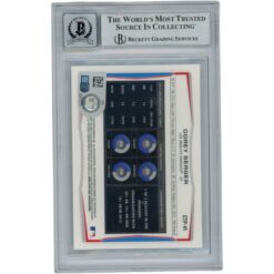 Corey Seager Autographed 2014 Bowman Chrome #CTTP41 Slabbed Card Beckett 54578