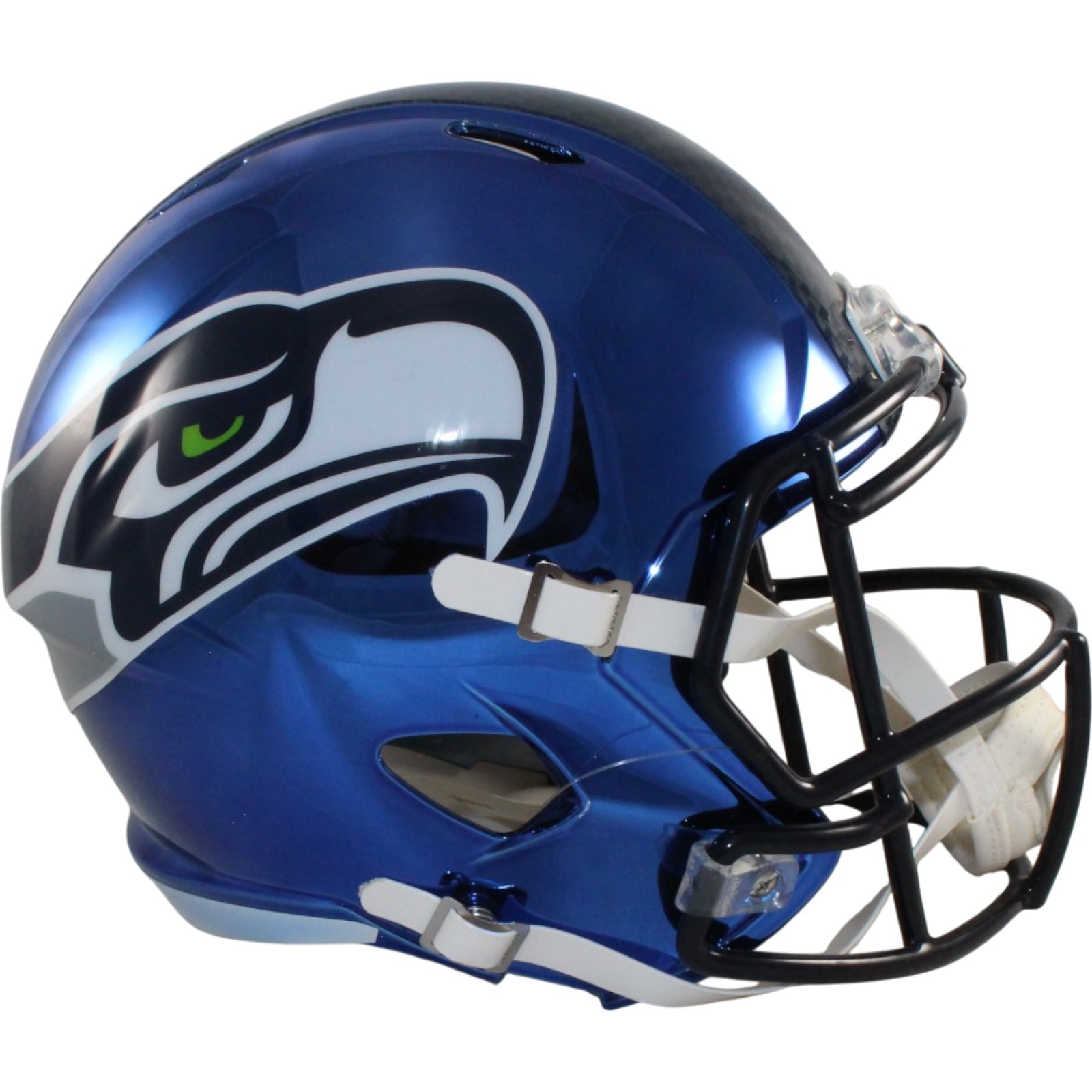 Seattle Seahawks Full Size Replica Chrome Helmet Riddell New In Box 39609 1 Seattle Seahawks Full Size Replica Chrome Helmet Riddell New In Box 39609