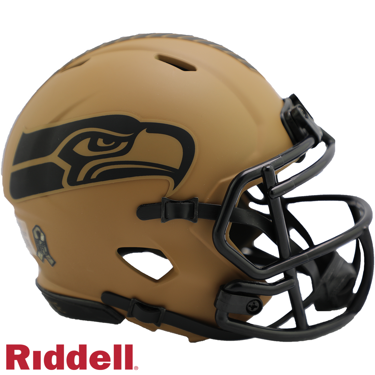 Seattle Seahawks Riddell New In Box 2023 Salute to Service Mini Helmet 41031