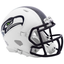Seattle Seahawks Full Size White Matte Speed Replica Helmet New In Box 25834