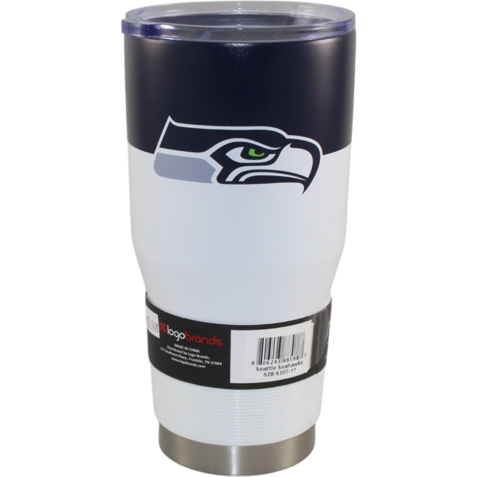 Seattle Seahawks 30oz Colorblock Tumbler Drink Ware New 24711