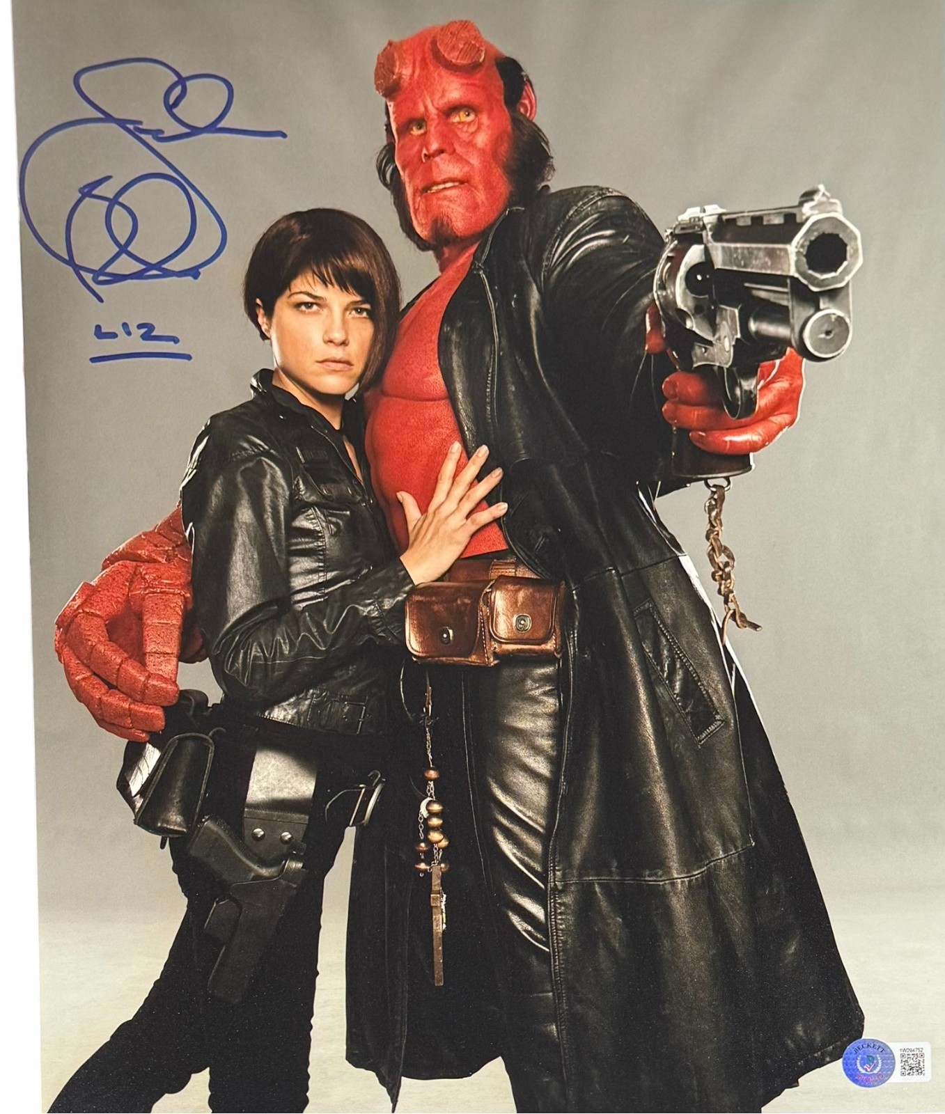 Selma Blair Autographed/Signed/Signed Hellboy 11x14 Photo Liz Beckett 54306