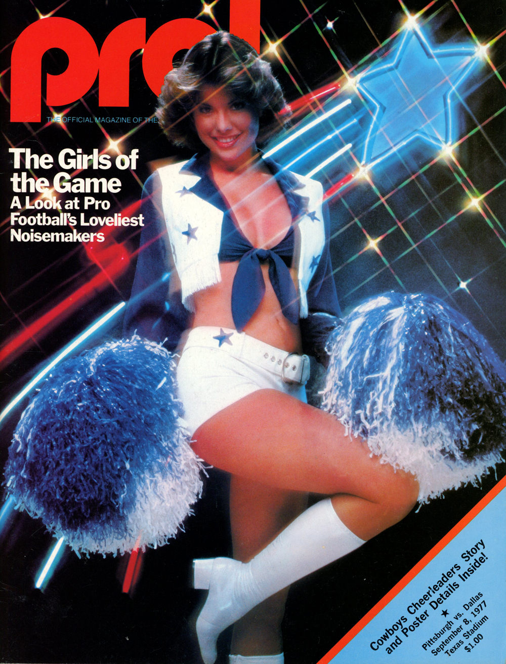 Pro! Magazine 9/8/1977 Dallas Cowboys Cheerleader Cover
