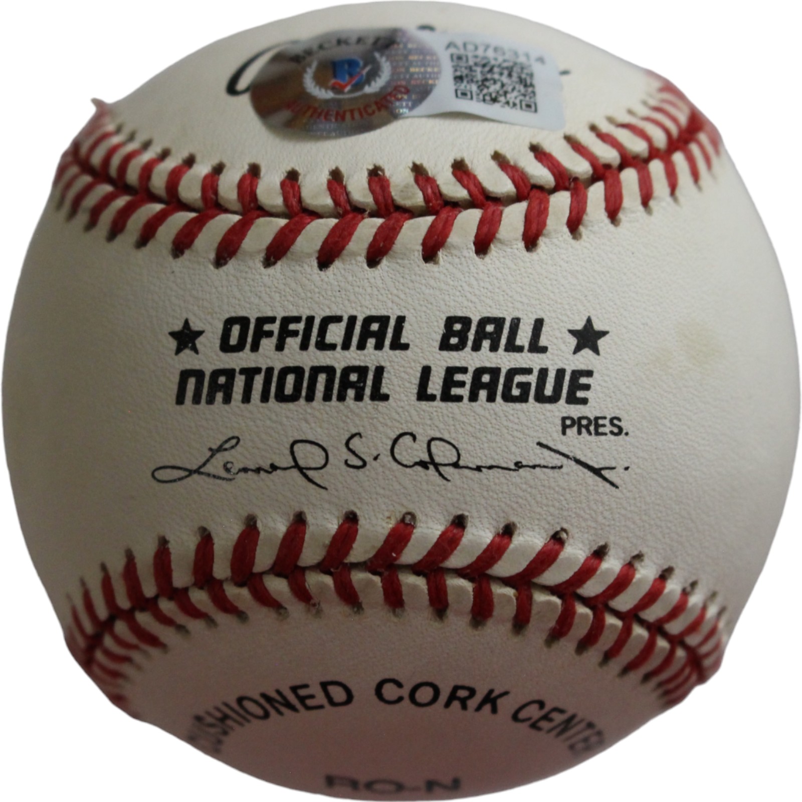 Steve Sewell Autographed National League Baseball Beckett 44341