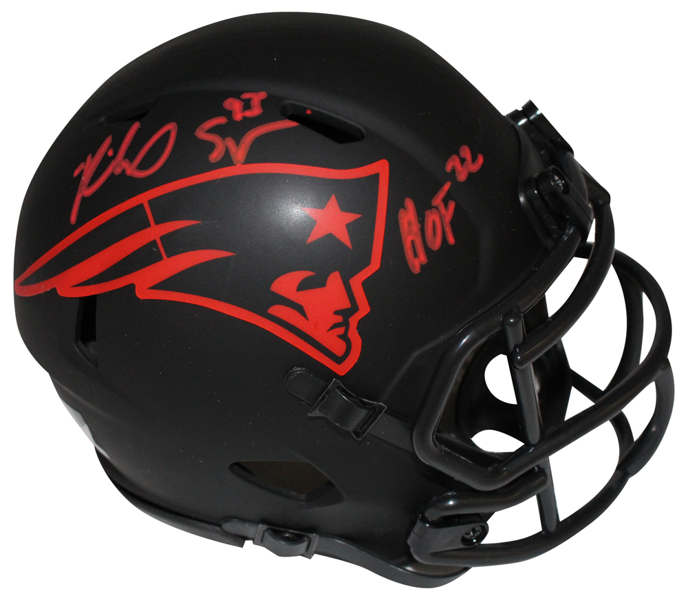 Richard Seymour Signed New England Patriots Eclipse Mini Helmet Beckett 