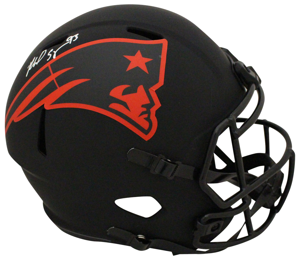 Richard Seymour Signed New England Patriots F/S Eclipse Speed Helmet BAS 32337