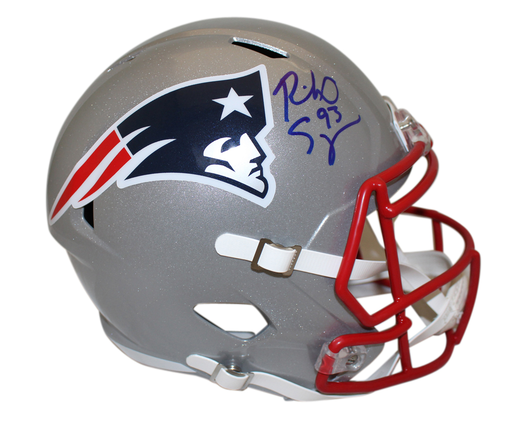 Richard Seymour Signed New England Patriots Speed F/S Helmet BAS
