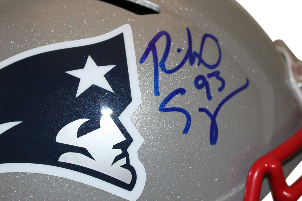 Richard Seymour Signed New England Patriots Speed F/S Helmet BAS