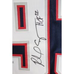 Richard Seymour Autographed Pro Style Sz XL Blue Jersey Beckett Witness 57908