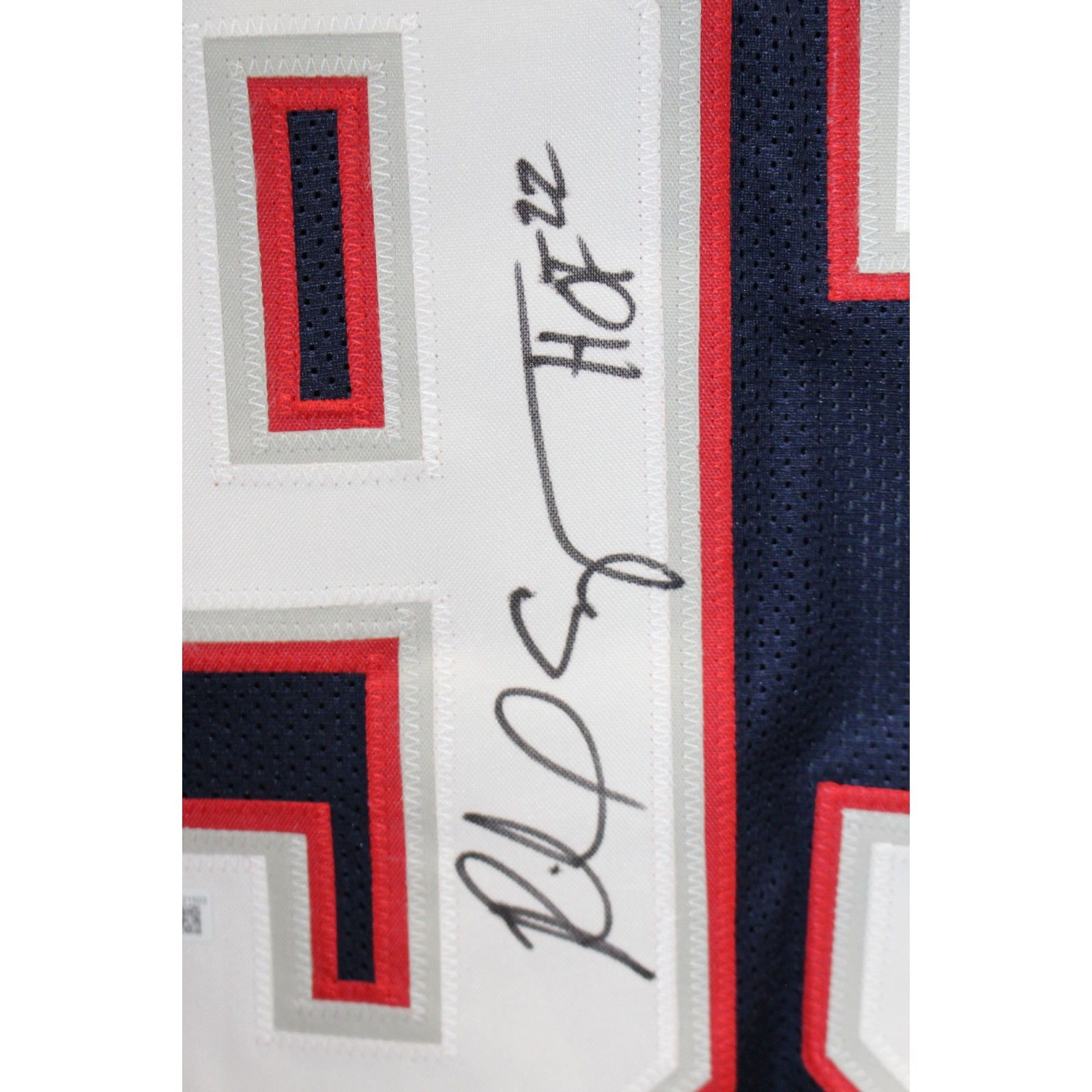 Richard Seymour Autographed Pro Style Sz XL Blue Jersey Beckett Witness 57908 2 Richard Seymour Autographed Pro Style Sz XL Blue Jersey Beckett Witness 57908