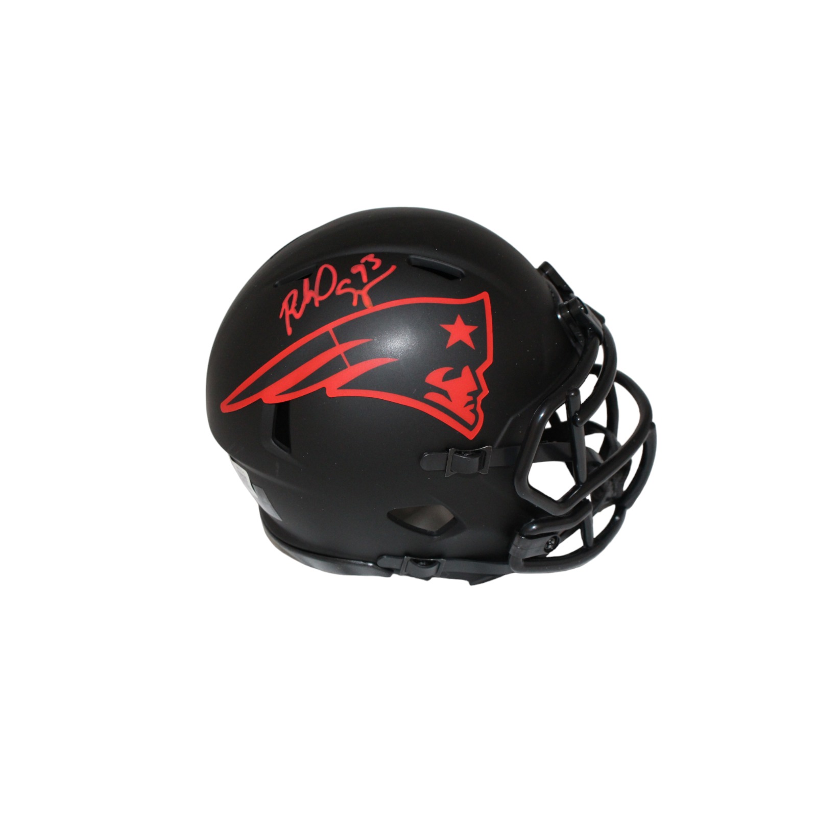 Richard Seymour Signed New England Patriots Eclipse Mini Helmet Beckett