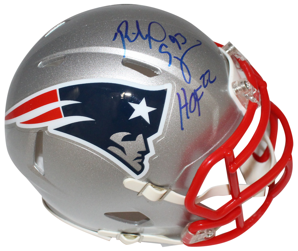 Richard Seymour Signed New England Patriots Speed Mini Helmet Beckett 