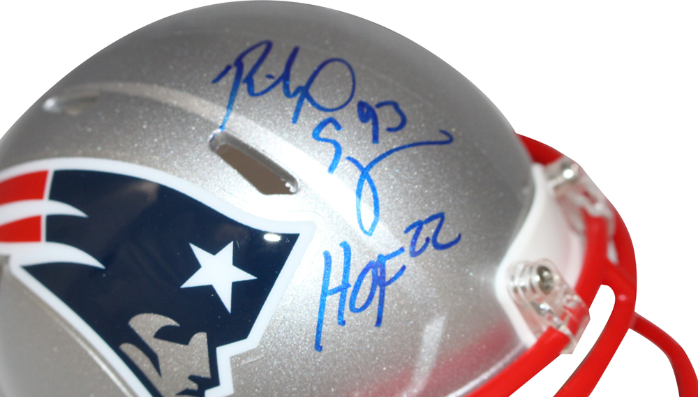 Richard Seymour Signed New England Patriots Speed Mini Helmet Beckett