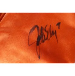 Mike Shanahan John Elway Signed Denver Broncos Jacket Sz 2 Orange Beckett 52850